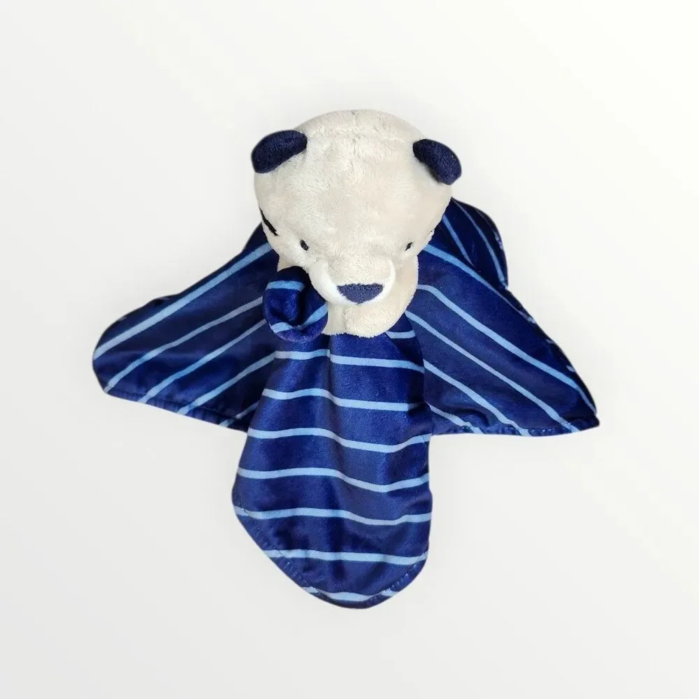 Just One You‎ Carter's Lovey Gray Tiger Navy Blue Stripes Plush Lovey Blanket